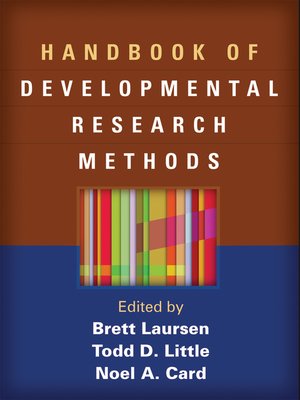 cover image of Handbook of Developmental Research Methods